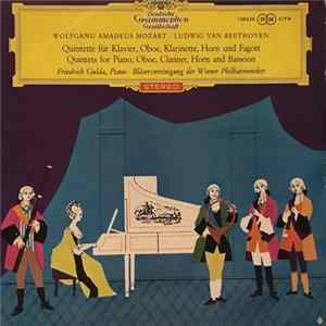 Wolfgang Amadeus Mozart, Ludwig van Beethoven, Friedrich Gulda, Bläservereinigung Der Wiener Philharmoniker - Quintette Für Klavier, Oboe, Klarinette, Horn Und Fagott FLAC album