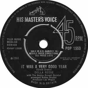 Della Reese With The Bobby Bryant Quintet - It Was A Very Good Year / Solitary Woman FLAC album