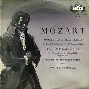 Mozart, Members Of The Vienna Octet And Walter Panhoffer - Quintet In E Flat Major For Piano, Oboe, Clarinet, Horn And Bassoon (K.452) FLAC album