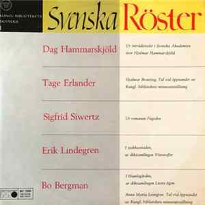 Dag Hammarskjöld, Tage Erlander, Sigfrid Siwertz, Erik Lindegren, Bo Bergman - Svenska Röster 1 FLAC album