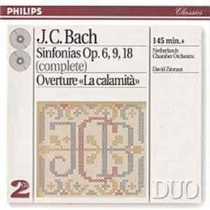 J.C. Bach - Sinfonias Op.6, 9, 18 (Complete) / Ouverture "La Calamità" FLAC album