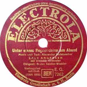 Lale Andersen - Unter Einem Regenschirm Am Abend / Unter Der Roten Laterne Von St. Pauli FLAC album