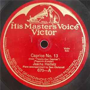 Jascha Heifetz, Paganini - Caprice No. 13 FLAC album