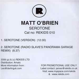 Matt O'Brien - Serotone FLAC album