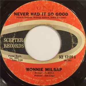 Ronnie Milsap - Never Had It So Good / Let's Go Get Stoned FLAC album