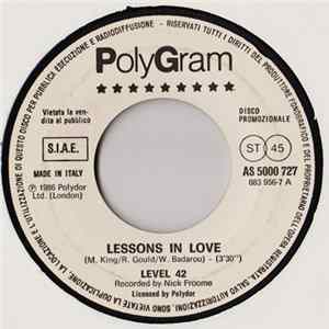 Level 42 / Big Country - Lessons In Love / Look Away FLAC album