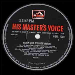 Bliss / Philharmonia Orchestra - Music For Strings / Miracle In The Gorbals FLAC album
