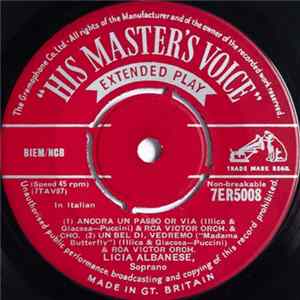 Licia Albanese - Selections From Madama Butterfly & La Traviata FLAC album