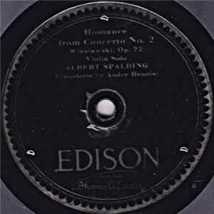 Albert Spalding - Romance From Concerto No. 2, Op. 22 / Prize Song (Die Meistersinger) FLAC album