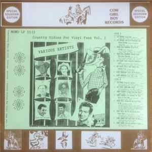 Various - Country Oldies For Vinyl Fans Vol. 1 FLAC album