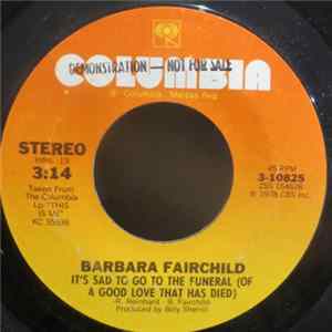 Barbara Fairchild - It's Sad To Go To The Funeral (Of A Good Love That Has Died) FLAC album
