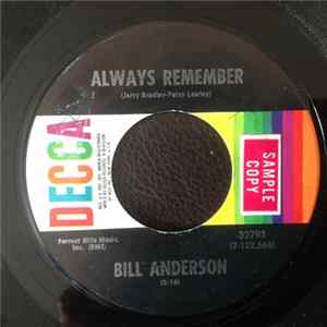 Bill Anderson - Always Remember FLAC album