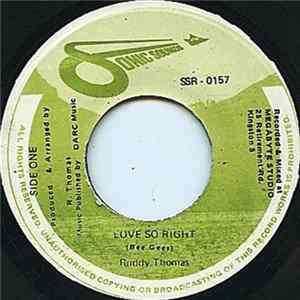 Ruddy Thomas - Love So Right FLAC album