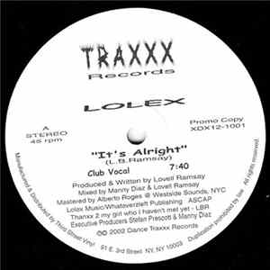 Lolex - It's Alright FLAC album