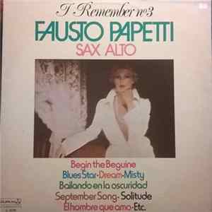 Fausto Papetti Sax Alto - I Remember N°3 FLAC album
