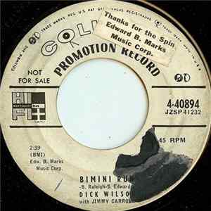 Dick Wilson With Jimmy Carroll - Bimini Run FLAC album