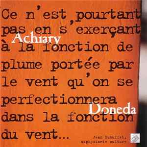 Achiary, Doneda - Ce N'est Pourtant FLAC album