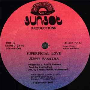 Jenny Pakeera - Superficial Love FLAC album