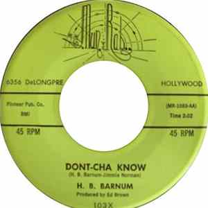 H.B. Barnum - Give Me Love / Don’t-Cha Know FLAC album