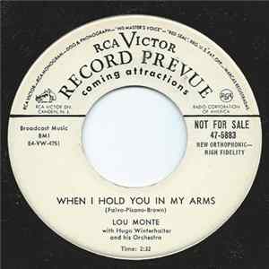 Lou Monte - When I Hold You In My Arms FLAC album