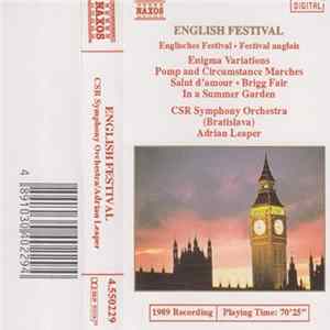 CSR Symphony Orchestra (Bratislava), Adrian Leaper - English Festival = Englisches Festival = Festival Anglais FLAC album