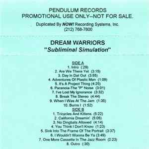 Dream Warriors - Subliminal Simulation FLAC album