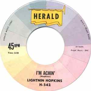 Lightnin Hopkins - I'm Achin' / Let's Move FLAC album