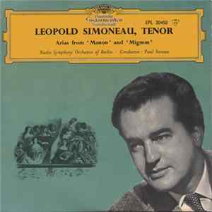 Leopold Simoneau - Arias From 'Manon' And 'Mignon' FLAC album