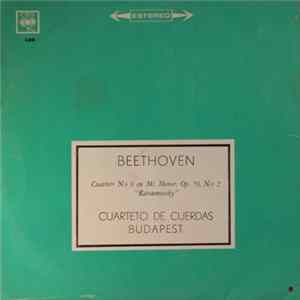 Budapest String Quartet, Ludwig van Beethoven - Cuarteto Quartet No. 8 In (E) Mi Menor, Op. 59, No. 2 ("Rasoumovsky") FLAC album