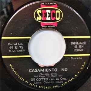 Joe Cotto Con Su Orq. - Casamiento, No / Descarga FLAC album