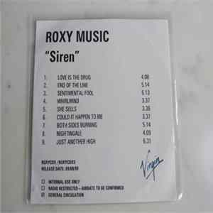 Roxy Music - Siren FLAC album