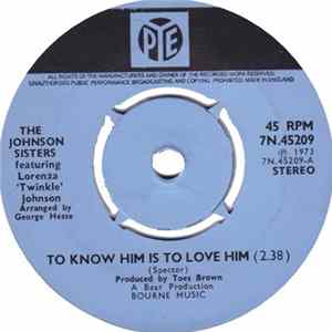 The Johnson Sisters featuring Lorenza "Twinkle" Johnson - To Know Him Is To Love Him FLAC album