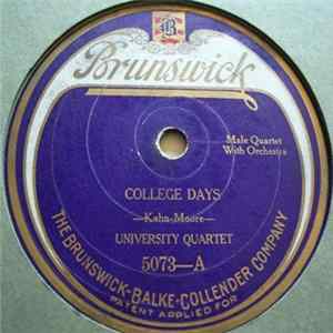 University Quartet - College Days / Yellow And Blue FLAC album
