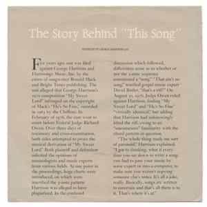 George Harrison - This Song FLAC album