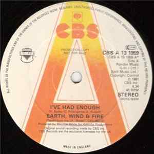 Earth, Wind & Fire - I've Had Enough FLAC album