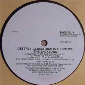 The Jacksons - Destiny Album Disc Interviews FLAC album