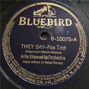 Artie Shaw And His Orchestra - They Say / A Room With A View FLAC album