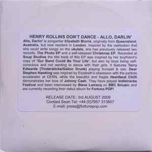 Allo, Darlin' - Henry Rollins Don't Dance FLAC album