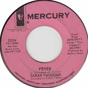 Sarah Vaughan - Fever FLAC album