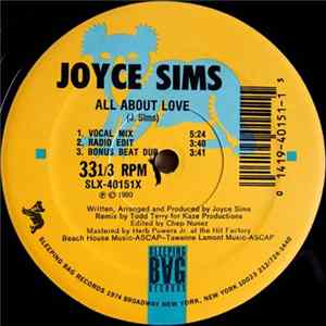 Joyce Sims - All About Love FLAC album