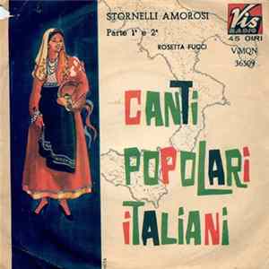 Rosetta Fucci - Stornelli Amorosi (Parte 1ª E 2ª) FLAC album