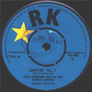 Fela Ransome-Kuti & His Koola Lobitos - Onifere No.2 FLAC album