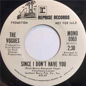 The Vogues - Since I Don't Have You FLAC album