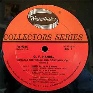 G.F. Handel, Julian Olevsky, Fernando Valenti, Martin Ormandy - Sonatas For Violin And Continuo, Op. 1 Volume 2 FLAC album