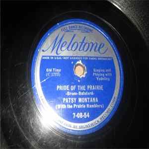 Patsy Montana And The Prairie Ramblers - Pride Of The Prairie / I Only Want A Buddy FLAC album