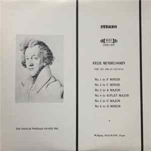 Felix Mendelssohn-Bartholdy - Wolfgang Dallmann - The Six Organ Sonatas FLAC album