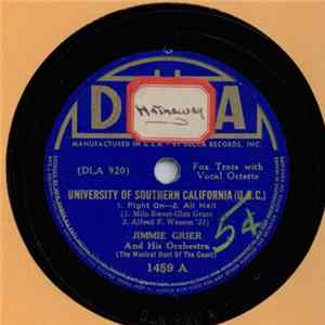 Jimmy Grier And His Orchestra - Fight On/All Hail/Strike Up The Band For UCLA FLAC album