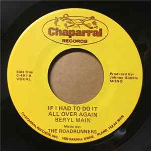 Beryl Main, The Roadrunners - If I Had To Do It All Over Again FLAC album