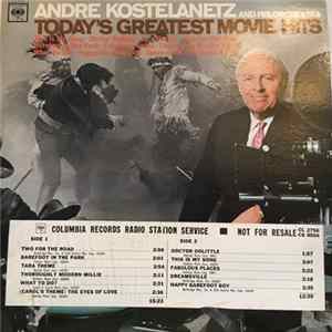 André Kostelanetz And His Orchestra - Today's Greatest Movie Hits FLAC album