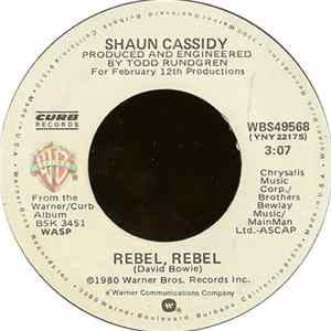 Shaun Cassidy - Rebel, Rebel / Cool Fire FLAC album